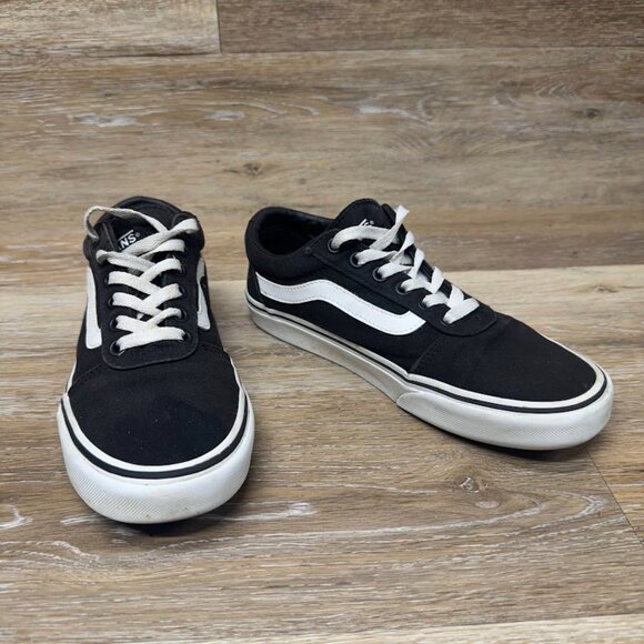 Vans Ward Black/White Canvas Sneakers Women's Size 7 - Picture 6 of 7